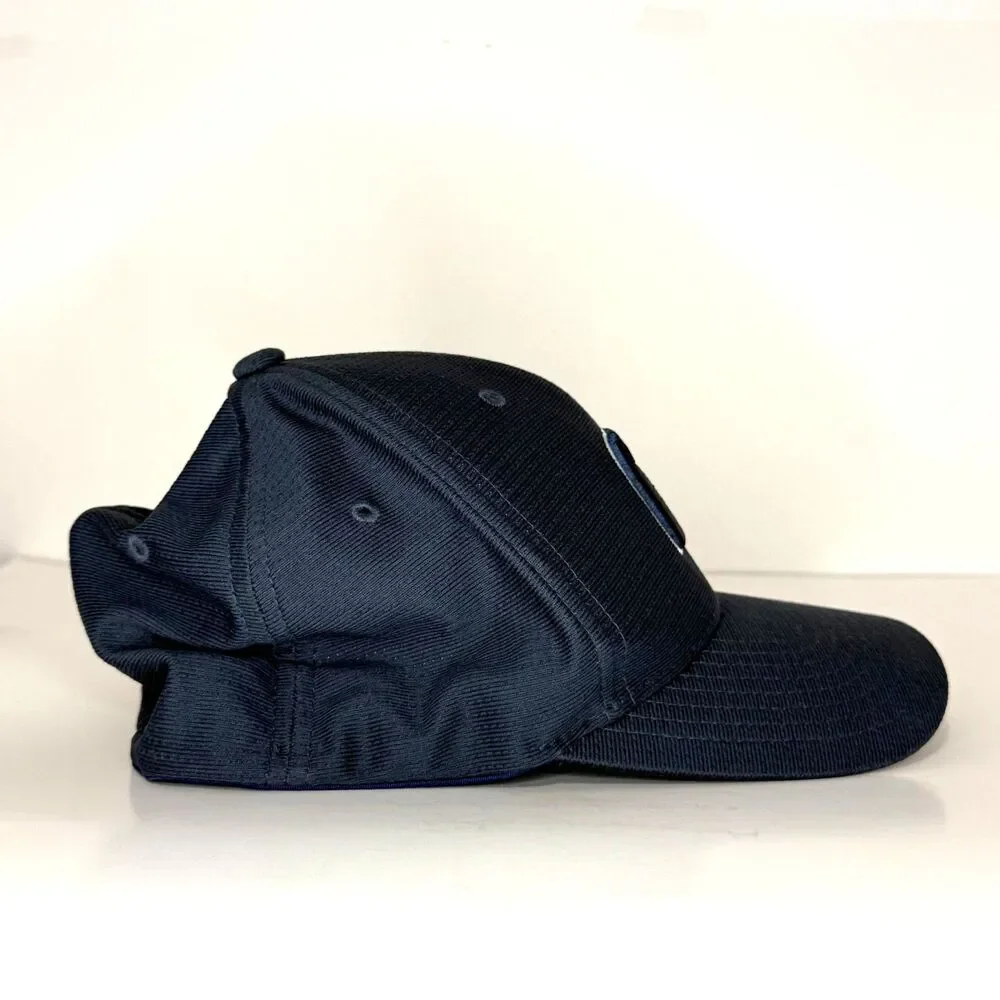 TravisMathew Project Golf Flexfit Hat S/M Navy Fitted Golf Cap Performance